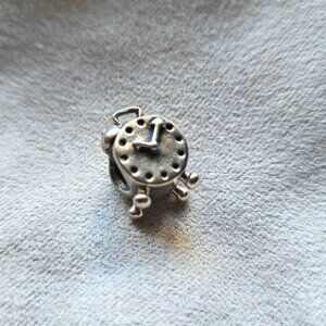 Alarm Clock Pandora Charm in 925 Sterling Silver